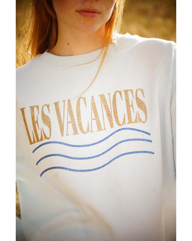 Les Vacances Sweatshirt  - Eisblau
