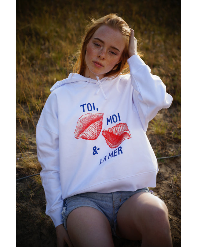 Toi moi et la mer Hoodie - Weiß
