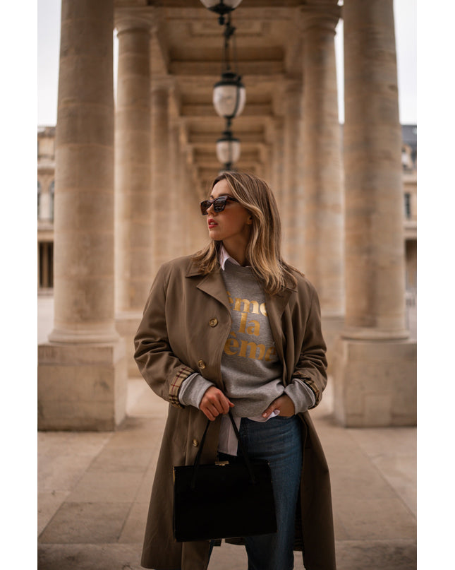 Crème de la Crème Sweatshirt - Grau/Gold