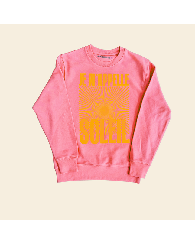 Je´m appelle Soleil Sweatshirt - Koralle/Neon Orange