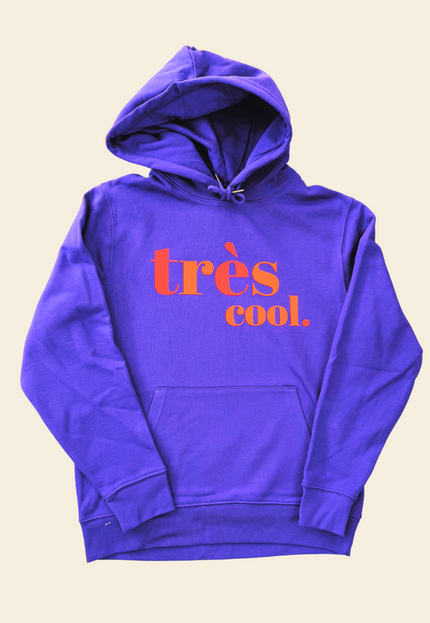 Très Cool Hoodie - Lila / Neon Orange