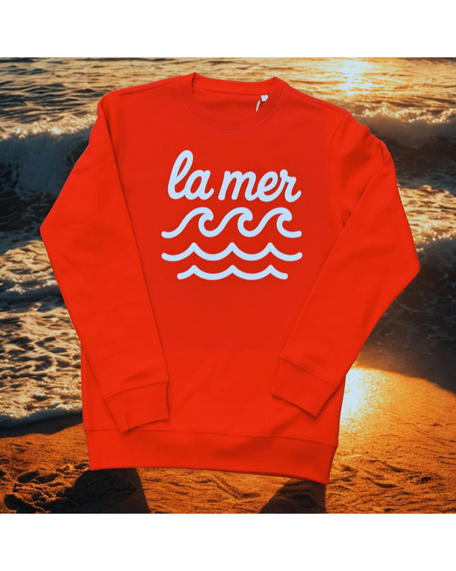 La Mer Sweatshirt  limited edition - Rot / Weiß