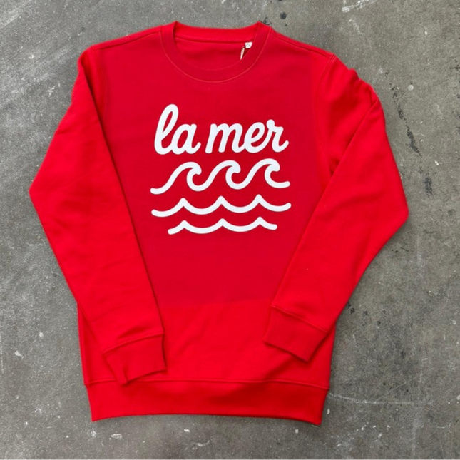 La Mer Sweatshirt  limited edition - Rot / Weiß