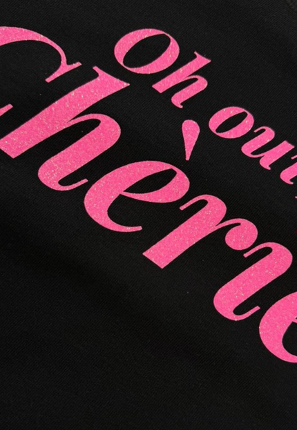 Oh oui, Chérie limited edition - Schwarz/Neonpink Glitzer