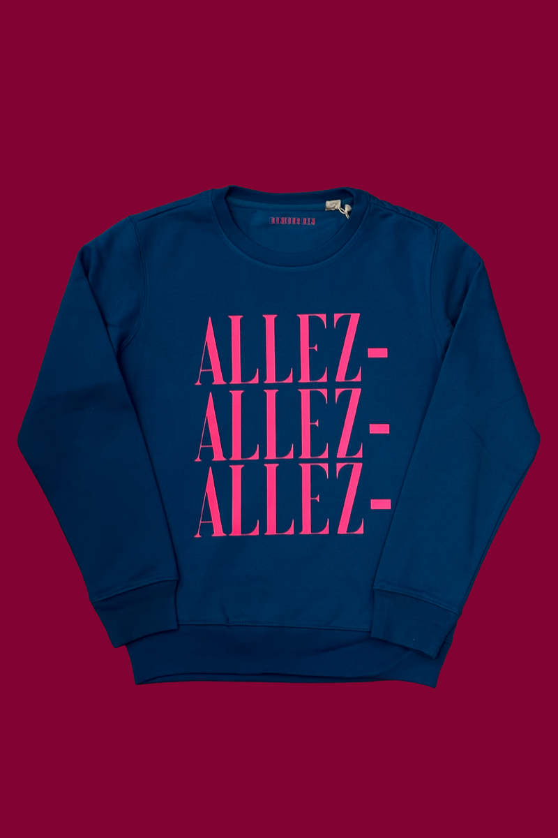 ALLEZ ALLEZ ALLEZ Sweatshirt - Blau / Neon Pink