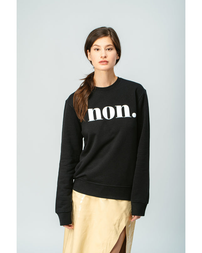 Non. Sweatshirt - Schwarz/Weiß