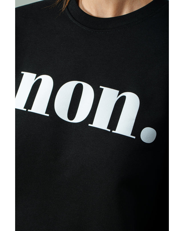 Non. Sweatshirt - Schwarz/Weiß