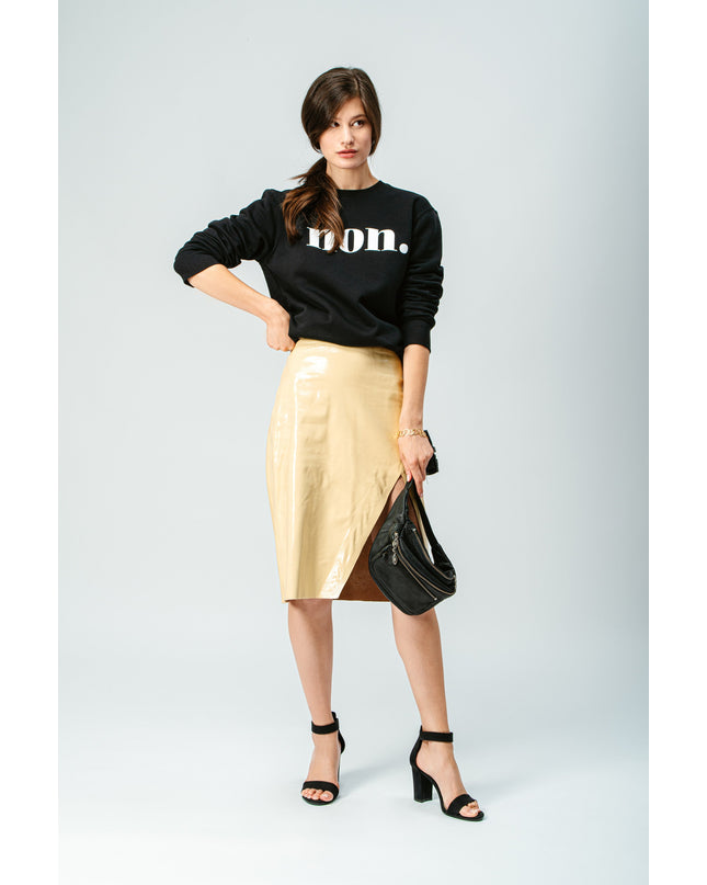 Non. Sweatshirt - Schwarz/Weiß