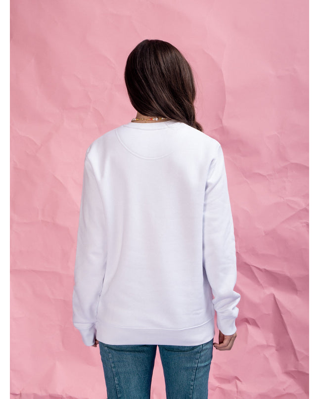 Savoir Vivre Sweatshirt - Weiß/Pastell