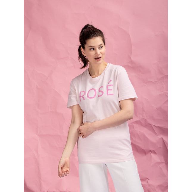 Rosé T-Shirt - Rosa/Glitzer