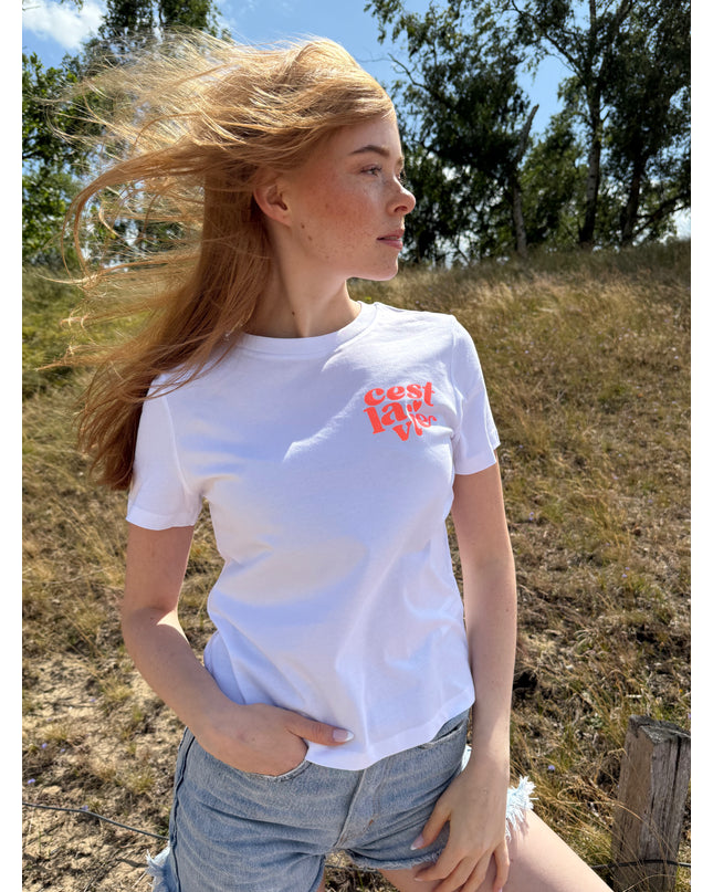 C'est la vie T-Shirt - Weiß
