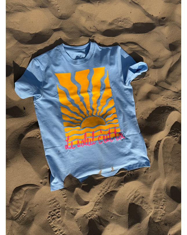 Le soleil c'est toi T-Shirt - Blau