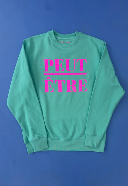 Peut-Être Sweatshirt - Türkis/Neon Pink