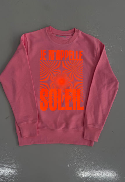 Je´m appelle Soleil Sweatshirt - Koralle/Neon Orange