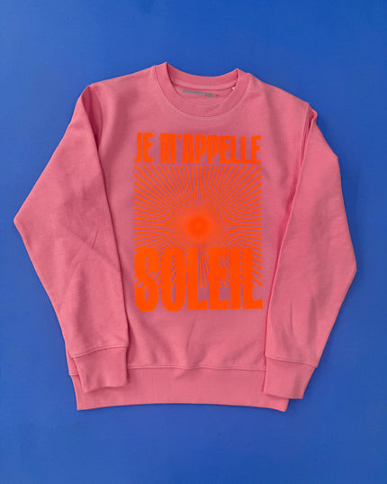 Je´m appelle soleil Sweatshirt - pink/ neon orange