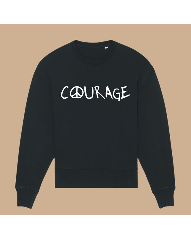 Courage Sweatshirt - Schwarz/Weiß