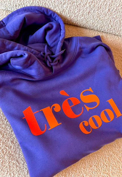 Très Cool Hoodie - Lila / Neon Orange