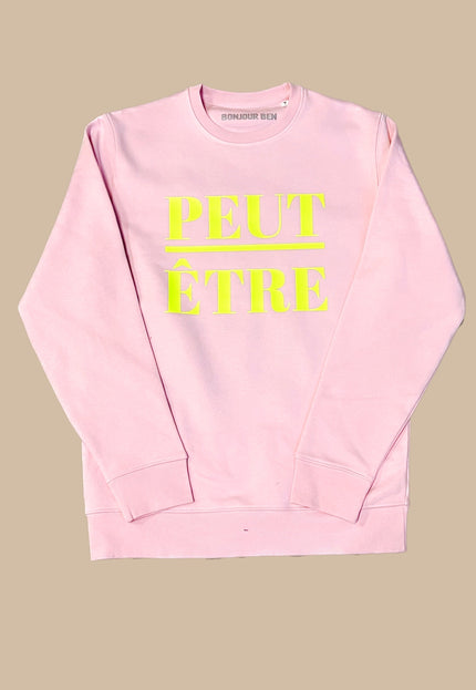 Peut-Être Sweatshirt - Rosa/Neon Gelb