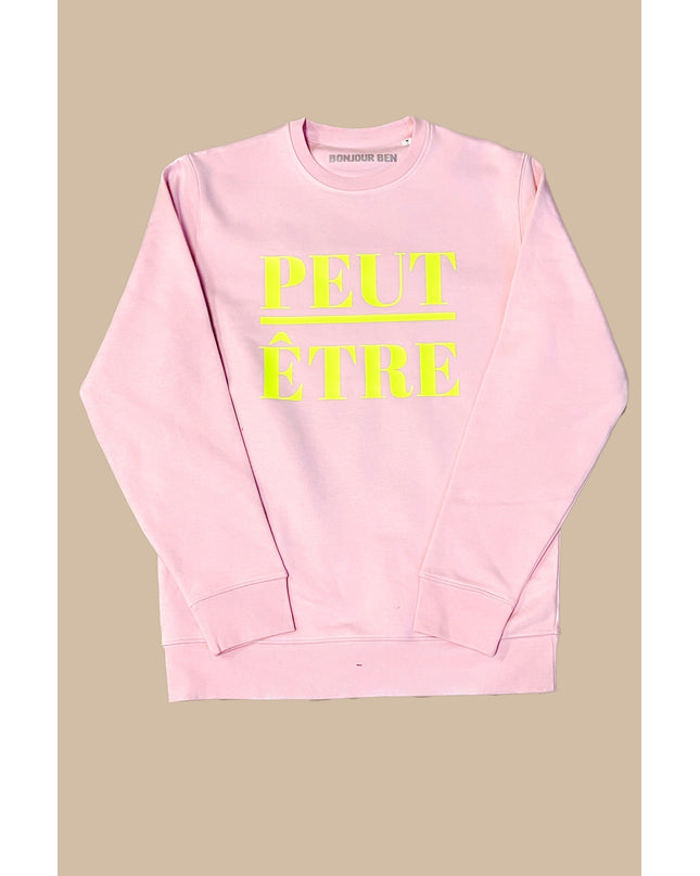 Peut-Être Sweatshirt - Rosa/Neon Gelb