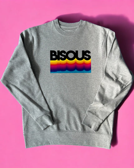 BISOUS Sweatshirt - Grau/ Bunt