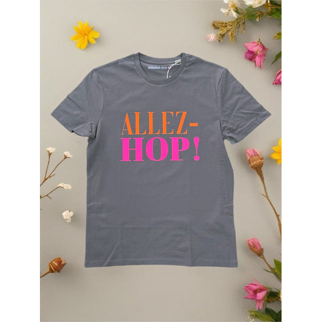 Allez-Hop T-Shirt - Anthracite/Neon