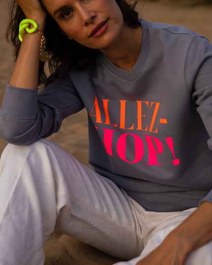 ALLEZ-HOP Sweatshirt - Grau/Neon