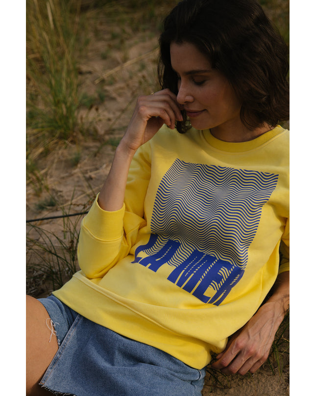 La Mer Sweatshirt - Gelb/Blau