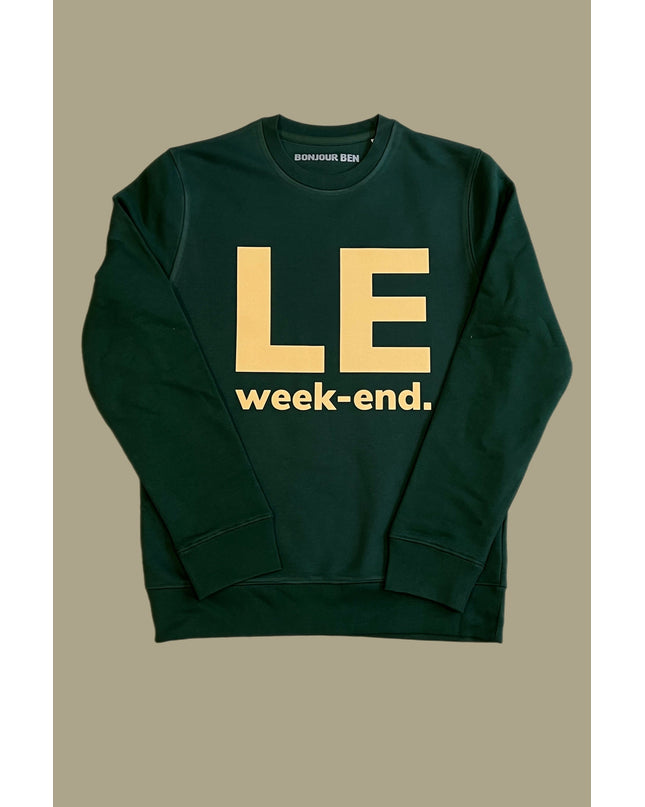 Le Week-end Sweatshirt - Grün/Beige