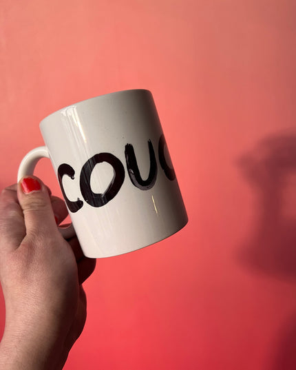 Coucou Tasse - Weiß/Schwarz