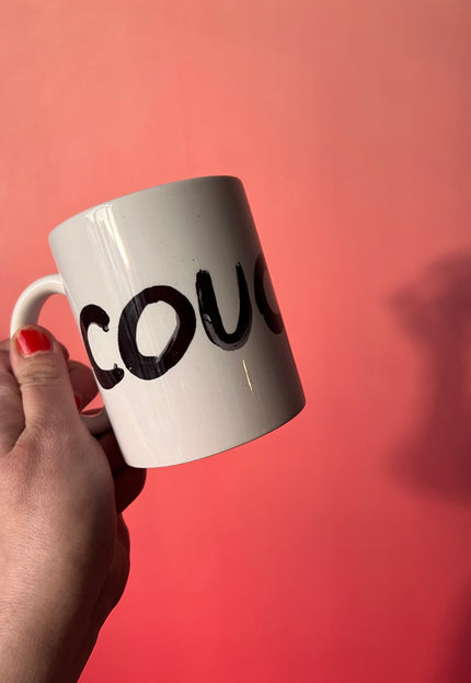 Coucou Tasse - Weiß/Schwarz