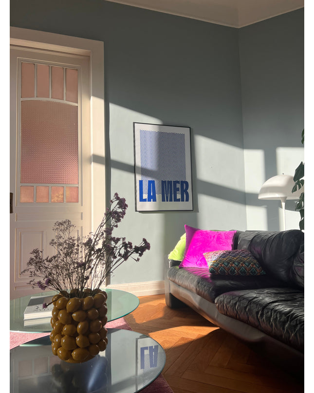 Druck LA MER - 70x100 cm / ULTRAMARIN