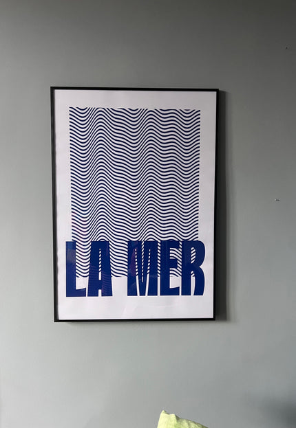 Druck LA MER - 70x100 cm / ULTRAMARIN
