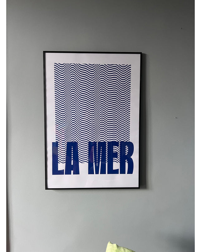 Druck LA MER - 70x100 cm / ULTRAMARIN