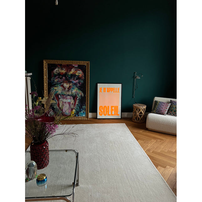 Druck JE M'APPELLE SOLEIL - 70x100 cm / Neon Orange