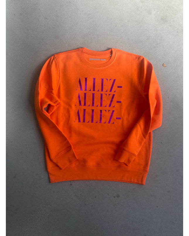 Allez Allez Allez Sweatshirt - Orange/Lila