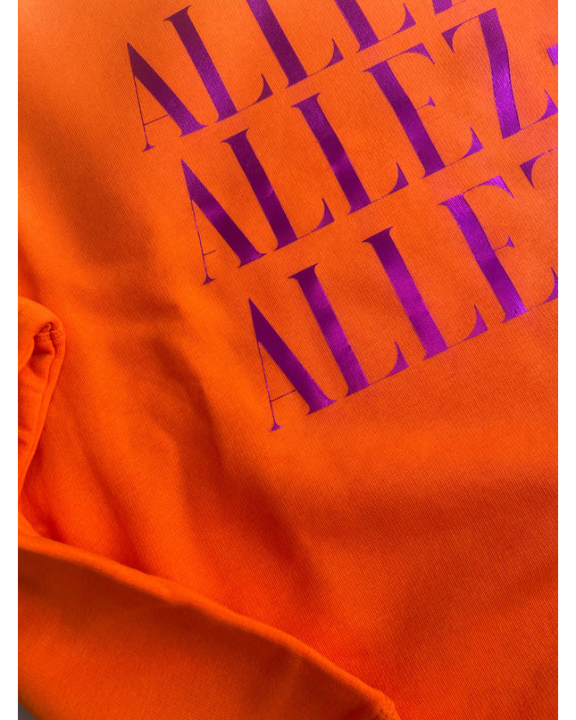 Allez Allez Allez Sweatshirt - Orange/Lila