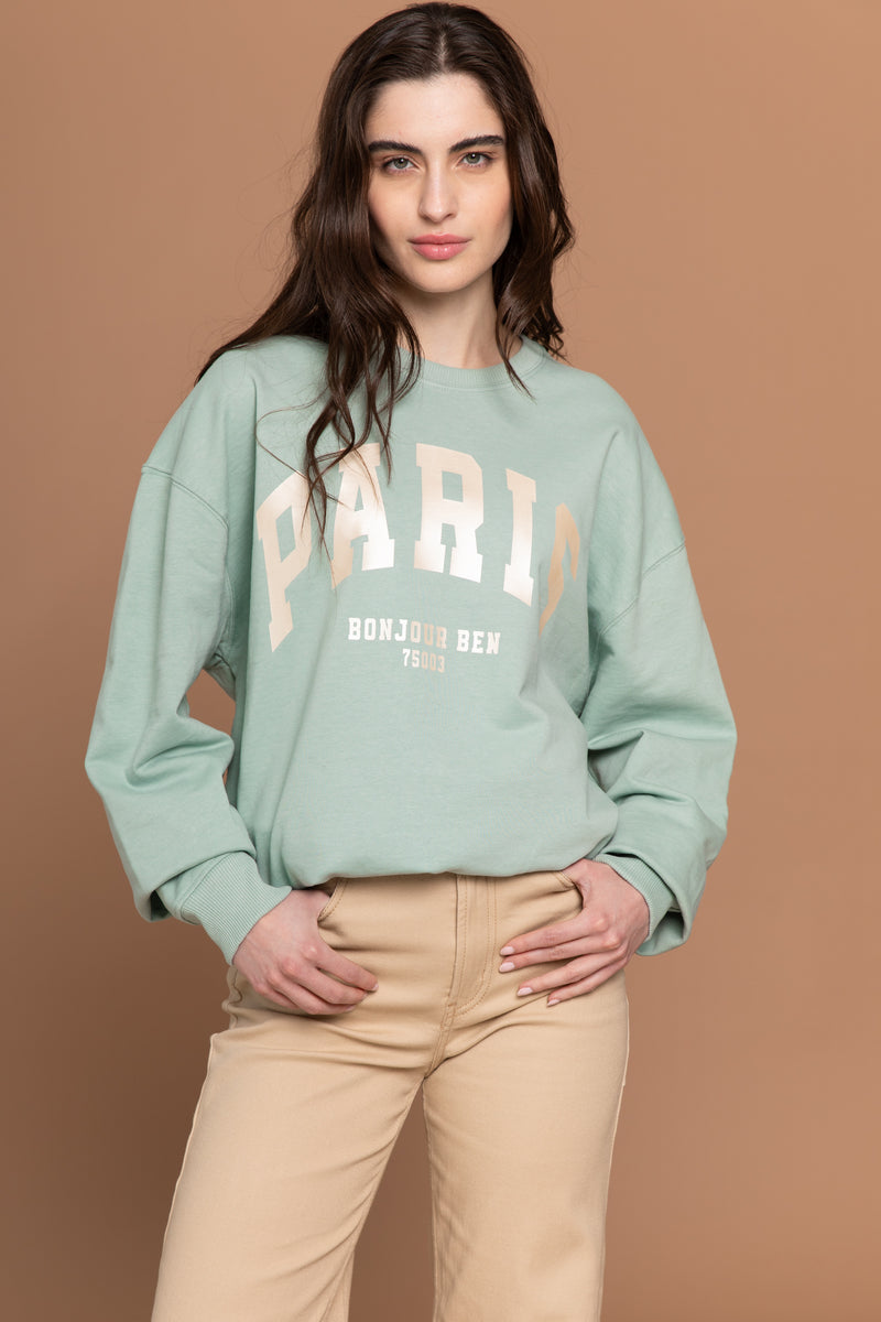 Paris Sweater - Aloe/champagner