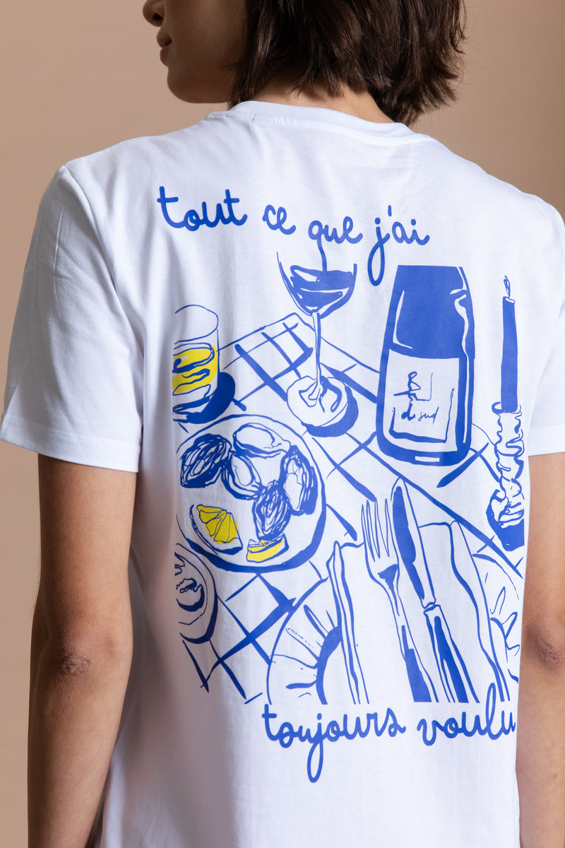 Toujours voulu T-Shirt-  White (backprint)