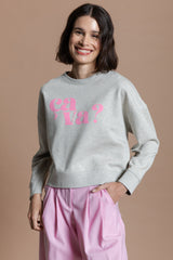 Club de Soleil Sweater - Yellow/Lightpurple