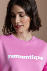 Romantique Sweatshirt - pink / weiß