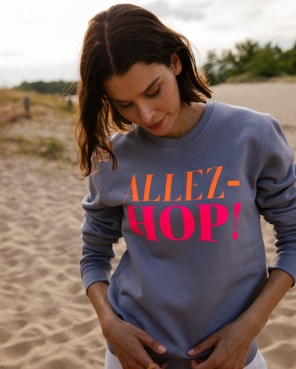 ALLEZ-HOP Sweatshirt - Grau/Neon