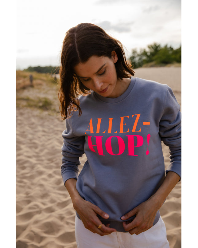 Allez-Hop! Sweatshirt - Grau/Neon