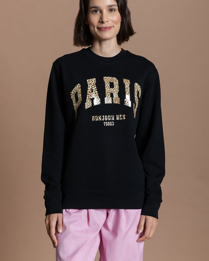 PARIS Sweatshirt - schwarz / leo