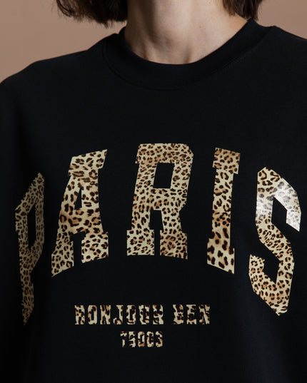 PARIS Sweatshirt - schwarz / leo