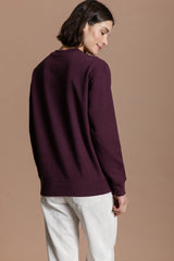 non. Sweater -  Plum I purple metallic