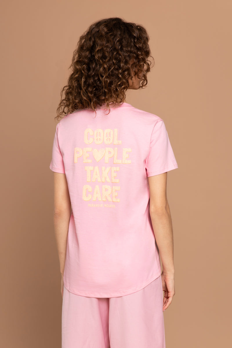 PARADISE HEARTS Cool People Take Care T-Shirt