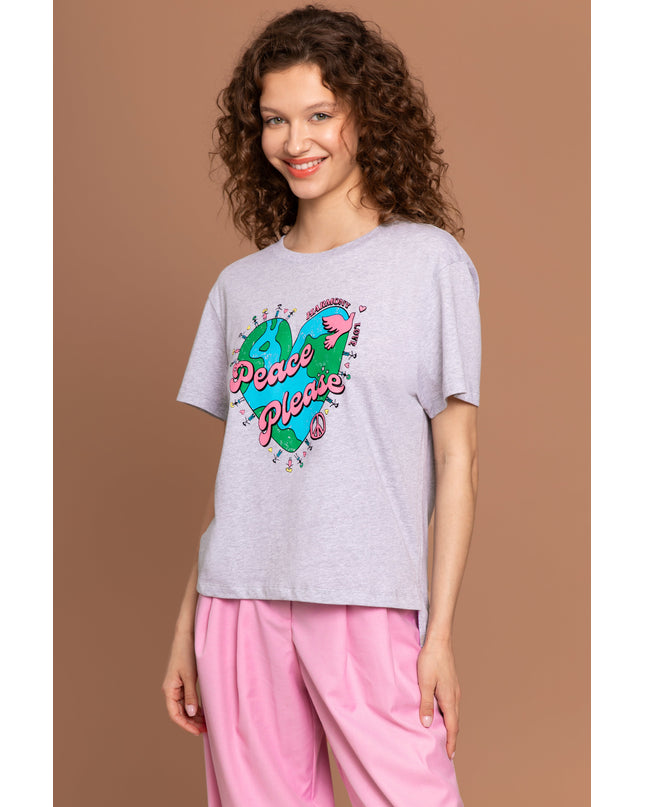 PARADISE HEARTS Peace Please T-Shirt Oversized