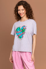 PARADISE HEARTS Peace Please T-Shirt Oversized