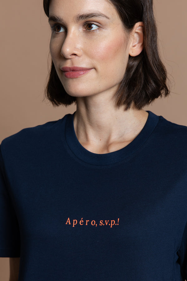 Apéro s.v.p. T-Shirt - Black/White 