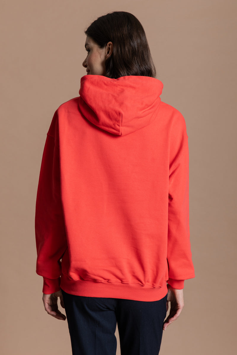 peut-etre Hoodie - rouge / blanc